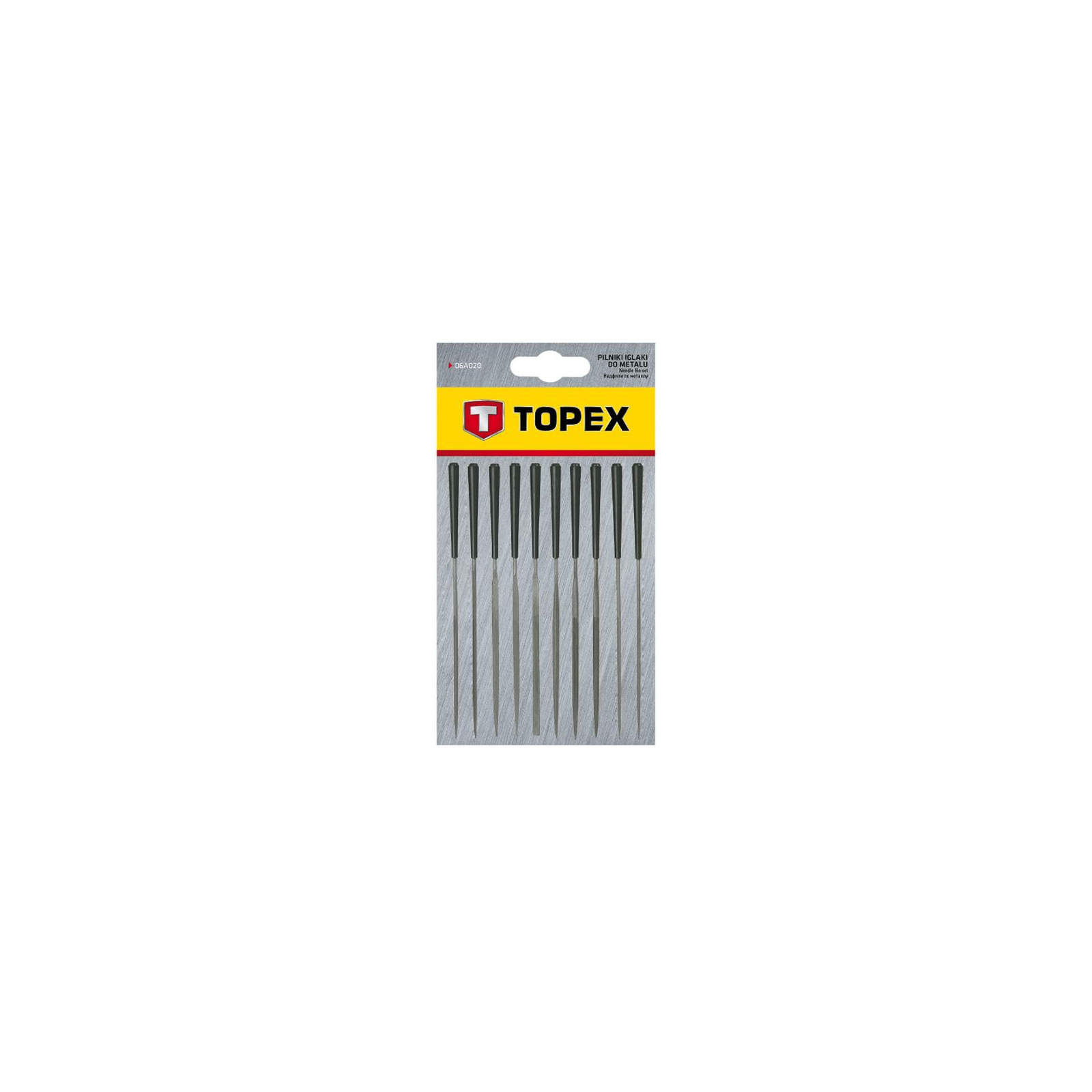 Набір напилків Topex игольчатые по металлу набор 10 шт. (06A015) зображення 2