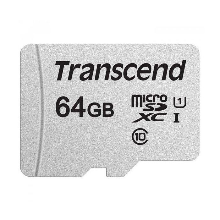 Карта памяти Transcend 64GB microSDXC class 10 UHS-I U1 (TS64GUSD300S-A) изображение 2