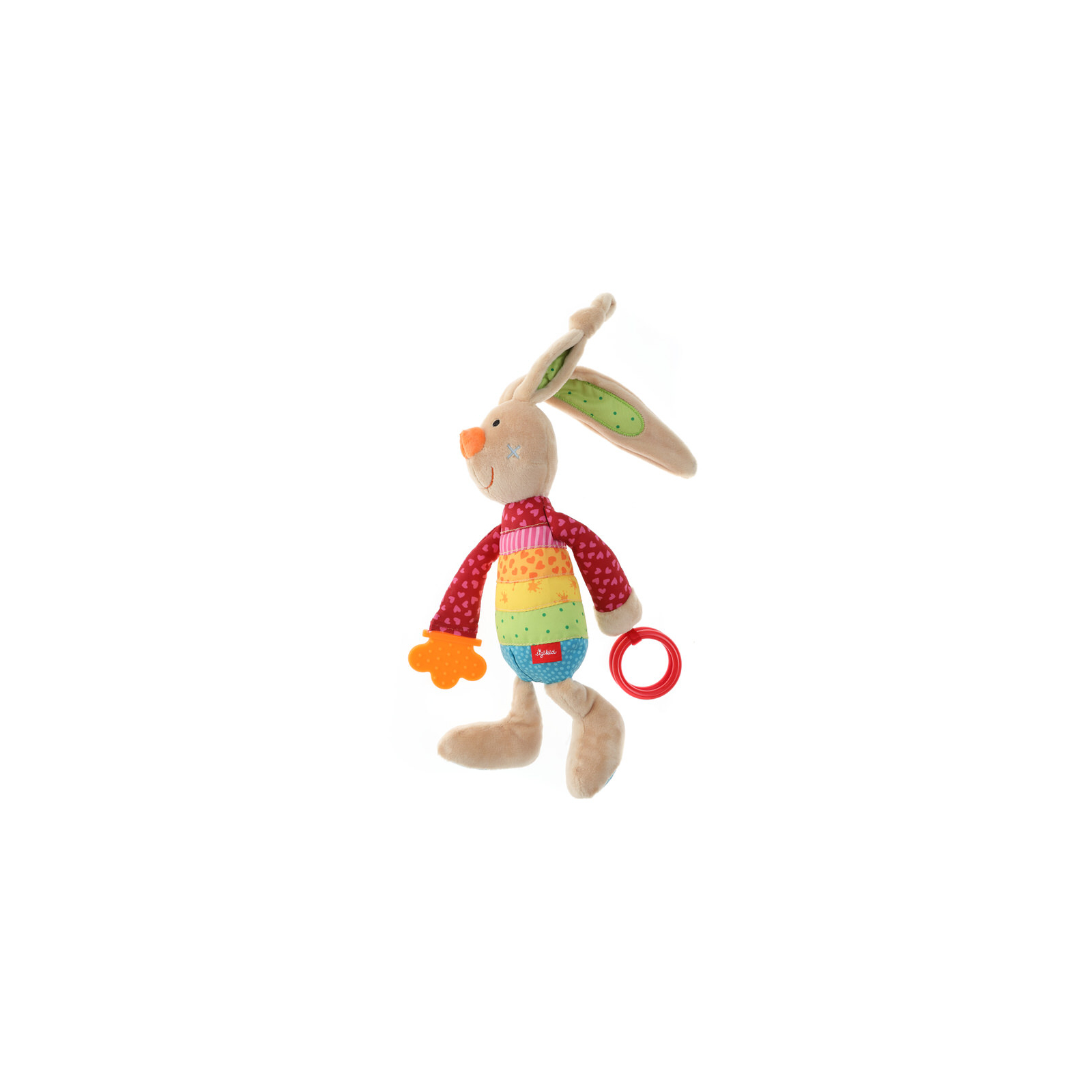 Мягкая игрушка Sigikid Кролик с погремушкой 26 см (41419SK) изображение 2