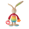 Мягкая игрушка Sigikid Кролик с погремушкой 26 см (41419SK) изображение 3