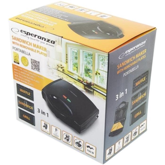 Сендвічниця Esperanza EKT006K зображення 3