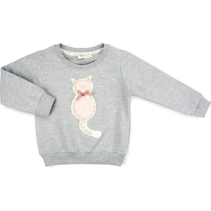 Кофта дитяча Breeze з котиком (11705-116G-gray)