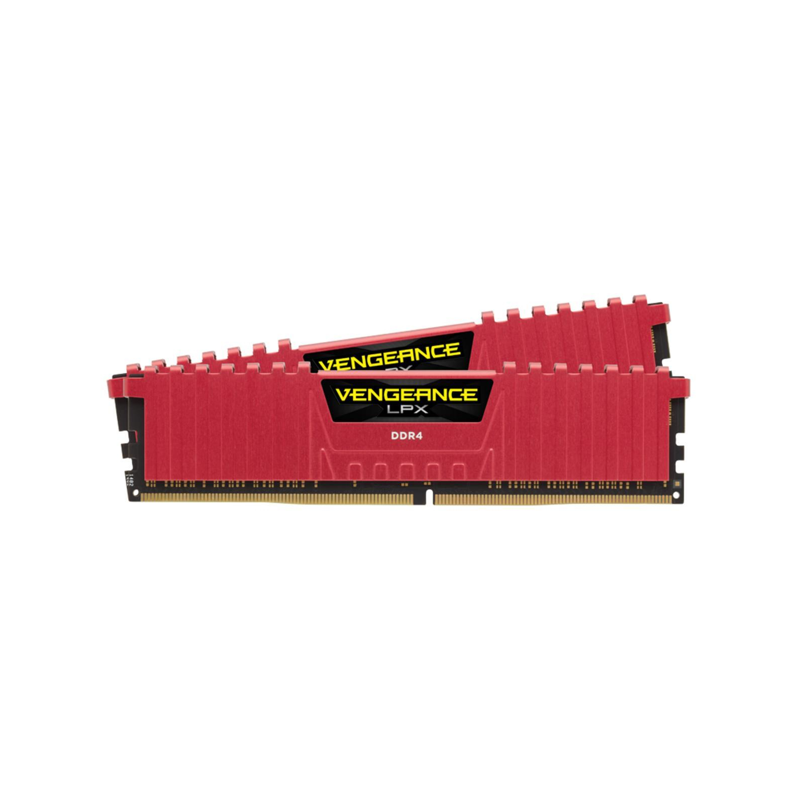 Модуль пам'яті для комп'ютера DDR4 32GB (2x16GB) 3000 MHz Vengeance LPX Red Corsair (CMK32GX4M2B3000C15R)