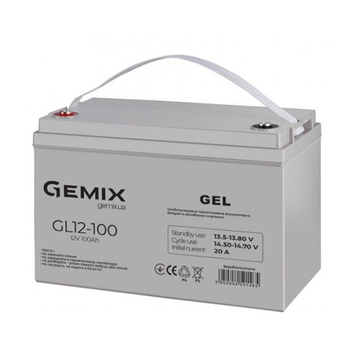 Батарея до ДБЖ Gemix GL 12В 100Ач (GL12-100) зображення 2