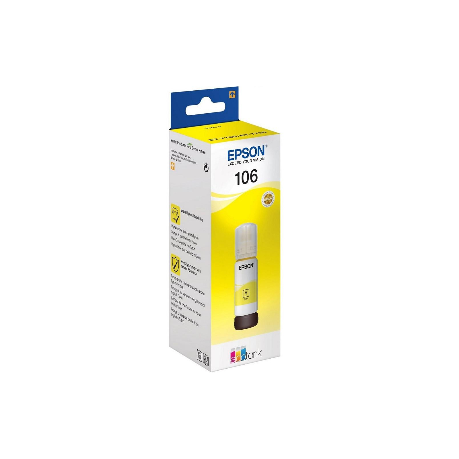 Контейнер с чернилами Epson 106 yellow (C13T00R440) изображение 2
