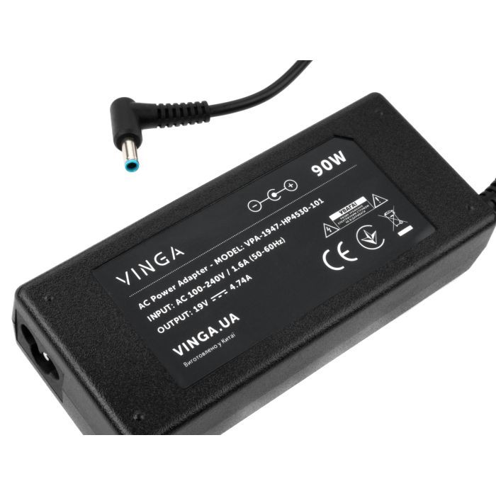 Блок питания к ноутбуку Vinga HP 90W 19V 4.74A 4.5*3.0 (VPA-1947-HP4530-101) изображение 3