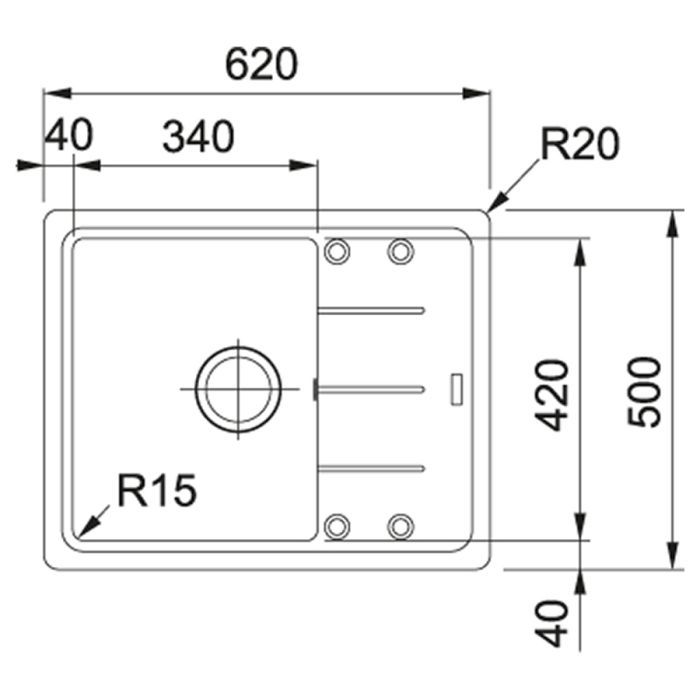 Мойка кухонная Franke Basis BFG 611-62 (114.0272.596) изображение 2
