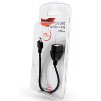 Дата кабель OTG USB 2.0 AF to Micro 5P 0.15m Cablexpert (AB-OTG-AFBM-03) изображение 2