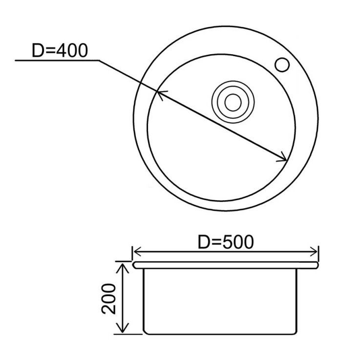Мийка кухонна Ventolux FABIA (SPACE BLACK) зображення 9