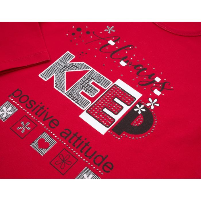 Набір дитячого одягу Breeze "ALWAYS KEEP POSITIVE ATTITUDE" (13591-116G-red) зображення 7