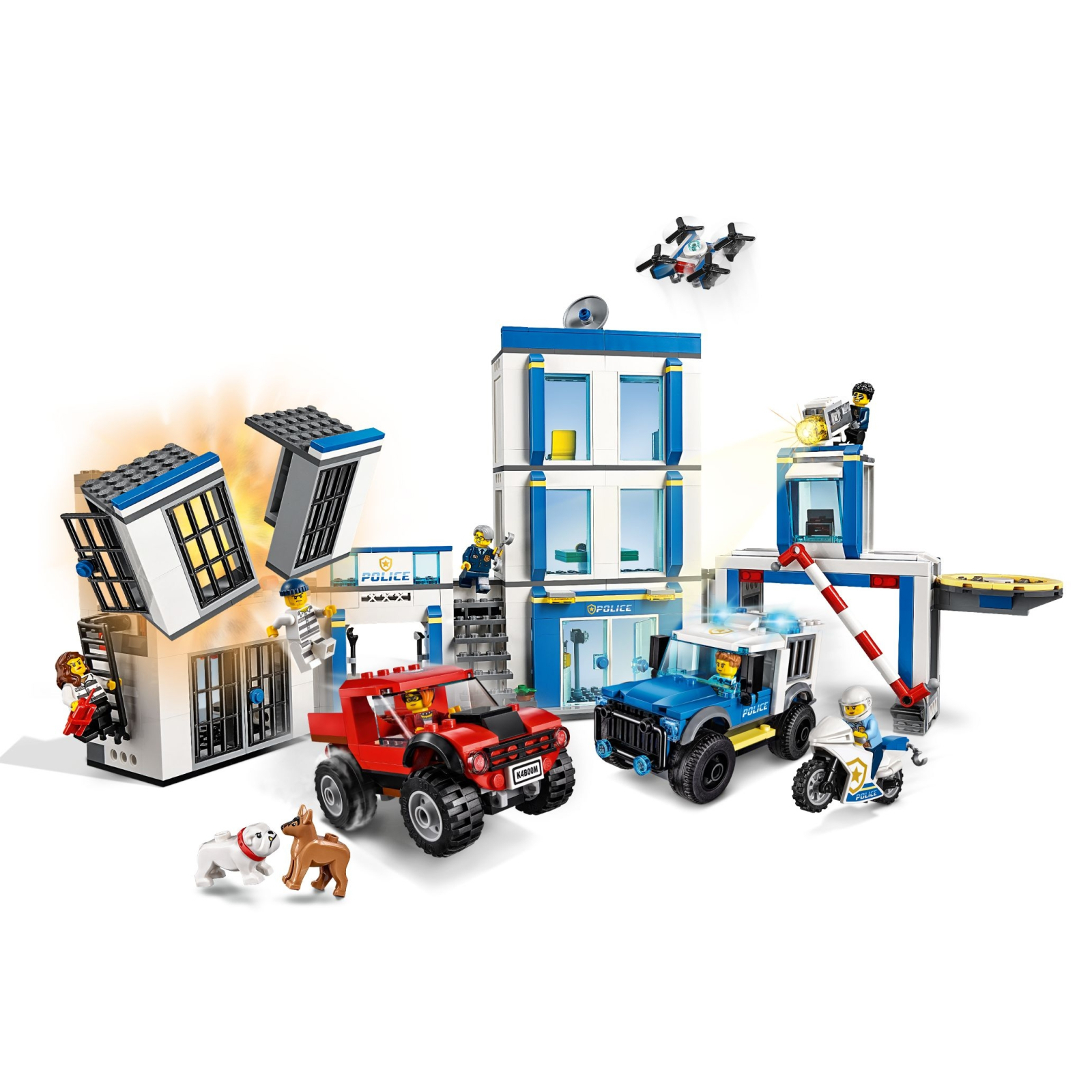 Конструктор LEGO City Police Полицейский участок 743 детали (60246) изображение 3