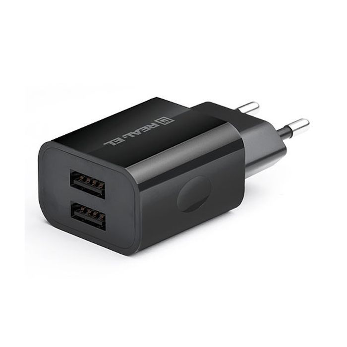 Зарядное устройство REAL-EL CH-210 black (EL123160014)