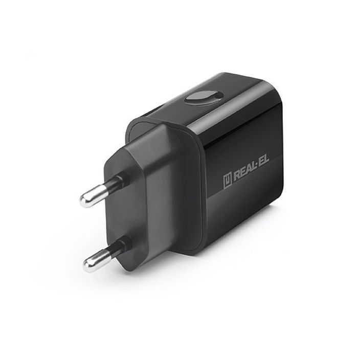 Зарядное устройство REAL-EL CH-210 black (EL123160014) изображение 2