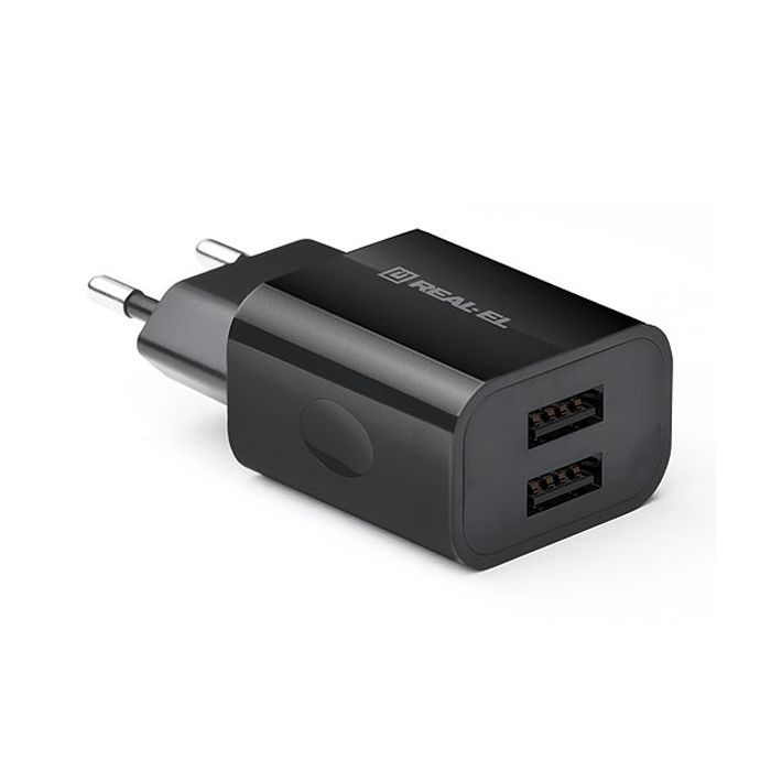 Зарядное устройство REAL-EL CH-210 black (EL123160014) изображение 5
