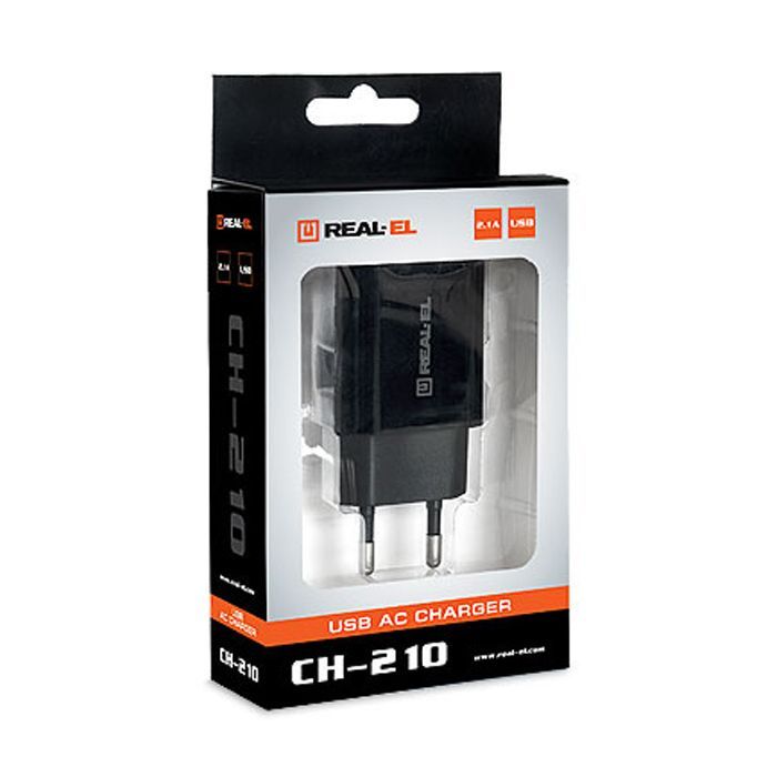 Зарядное устройство REAL-EL CH-210 black (EL123160014) изображение 7
