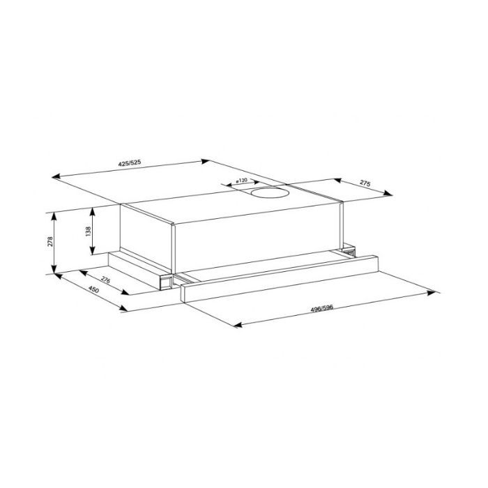 Витяжка кухонна Eleyus LOTUS 470 50 BL (LOTUS47050BL) зображення 9