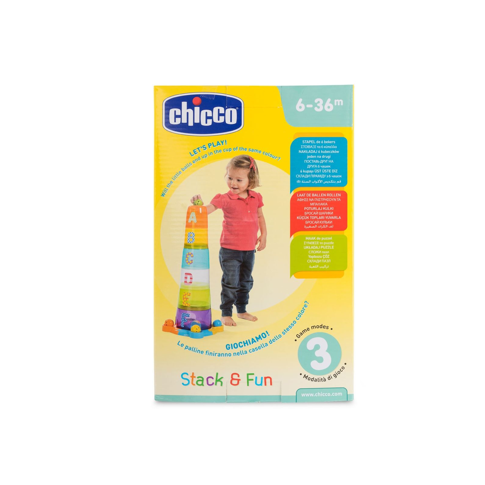 Развивающая игрушка Chicco Увлекательная пирамидка (09308.00) изображение 3