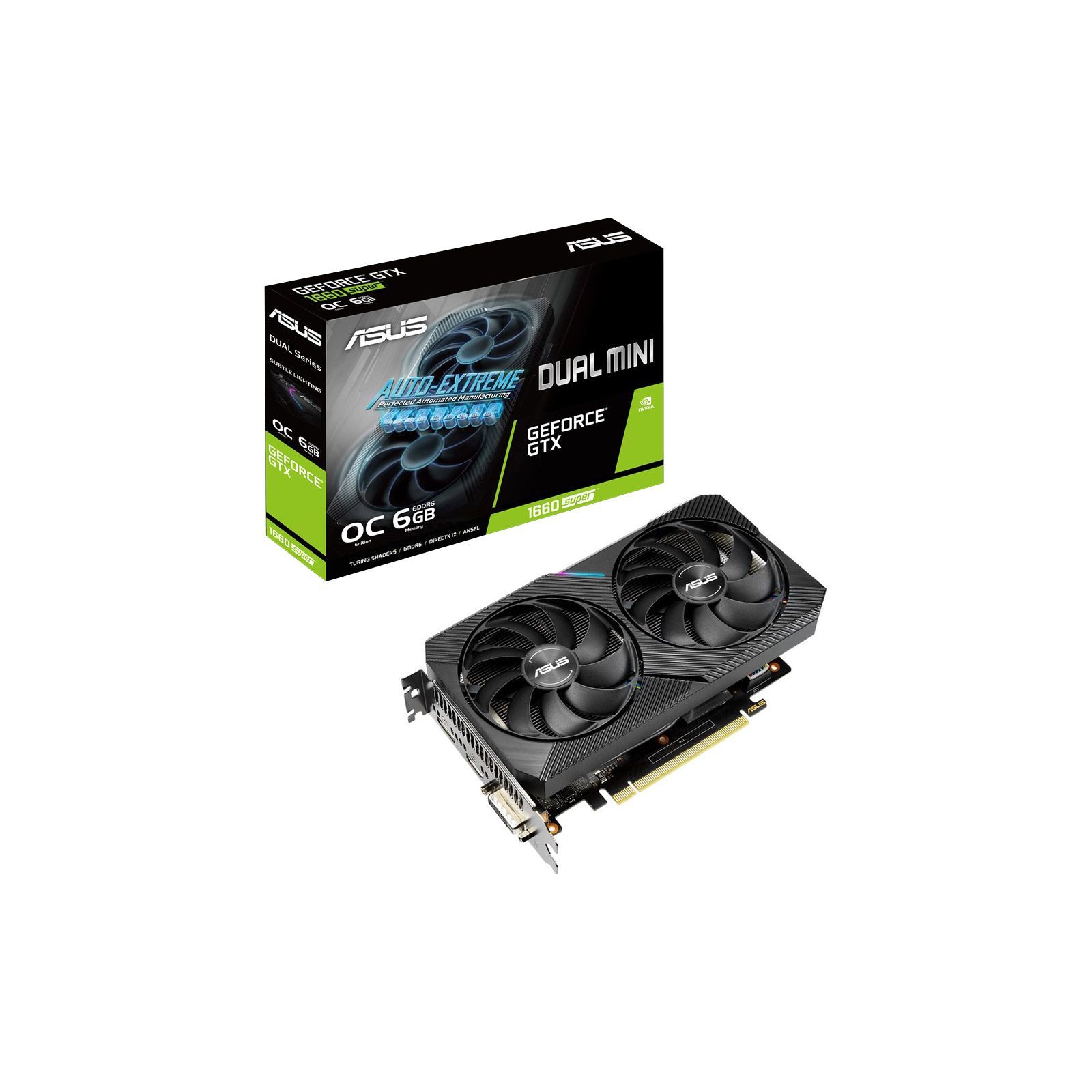 ᐈ Купить видеокарту ASUS GeForce GTX1660 SUPER 6144Mb DUAL OC
