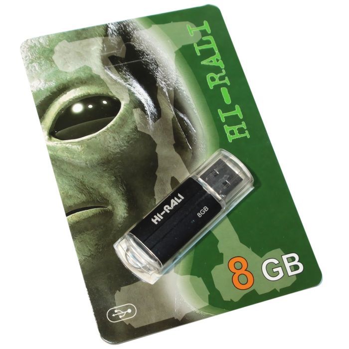 USB флеш накопитель Hi-Rali 8GB Corsair Series Black USB 2.0 (HI-8GBCORBK)