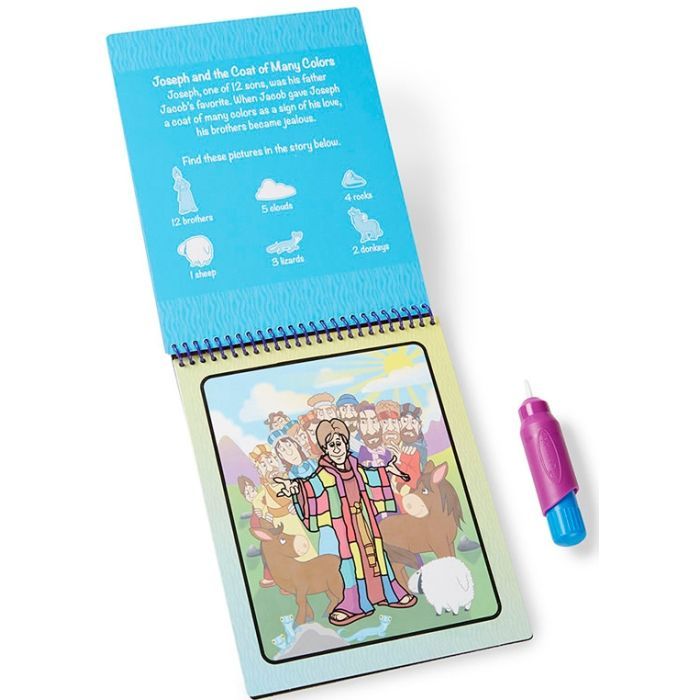 Набір для творчості Melissa&Doug Чарівна водна розмальовка Біблійні історії (MD9405) зображення 3