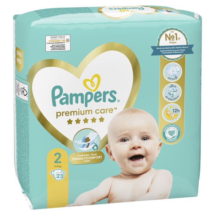 Подгузники Pampers Premium Care Размер 2 (4-8 кг) 136 шт (8006540855812) изображение 3