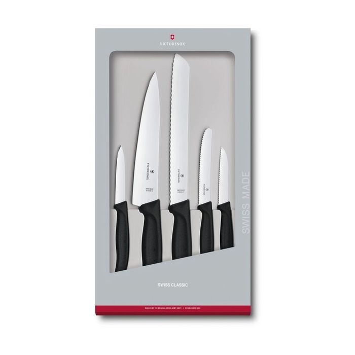 Набор ножей Victorinox SwissClassic 5 шт Black (6.7133.5G)