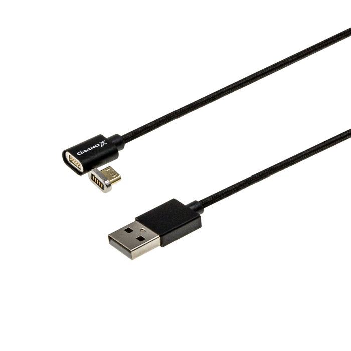 Дата кабель USB 2.0 AM to Micro 5P 1.0m Magnet Grand-X (MG-01M) изображение 2