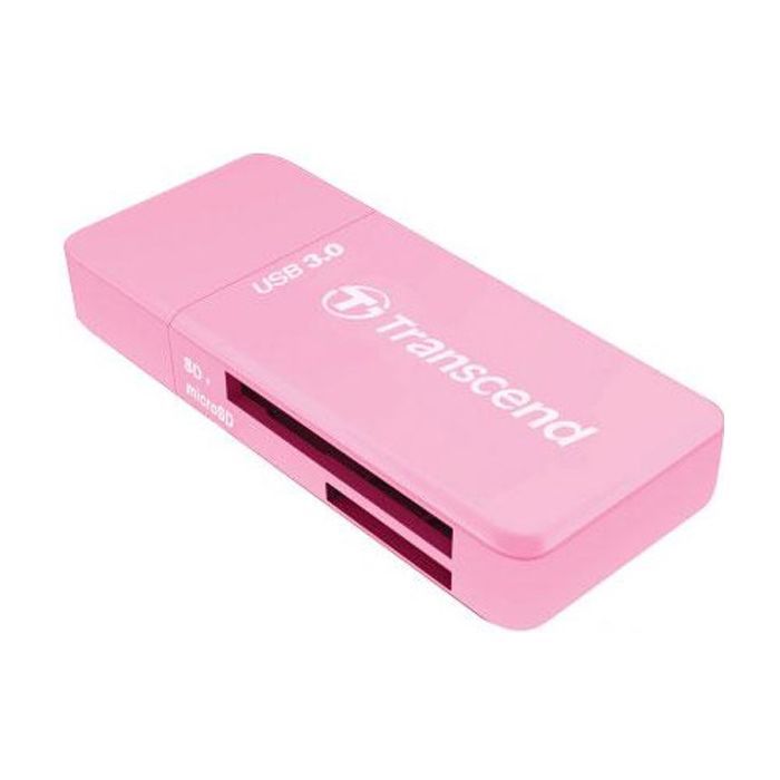 Считыватель флеш-карт Transcend USB 3.0/3.1 Gen 1 Pink (TS-RDF5R) изображение 2