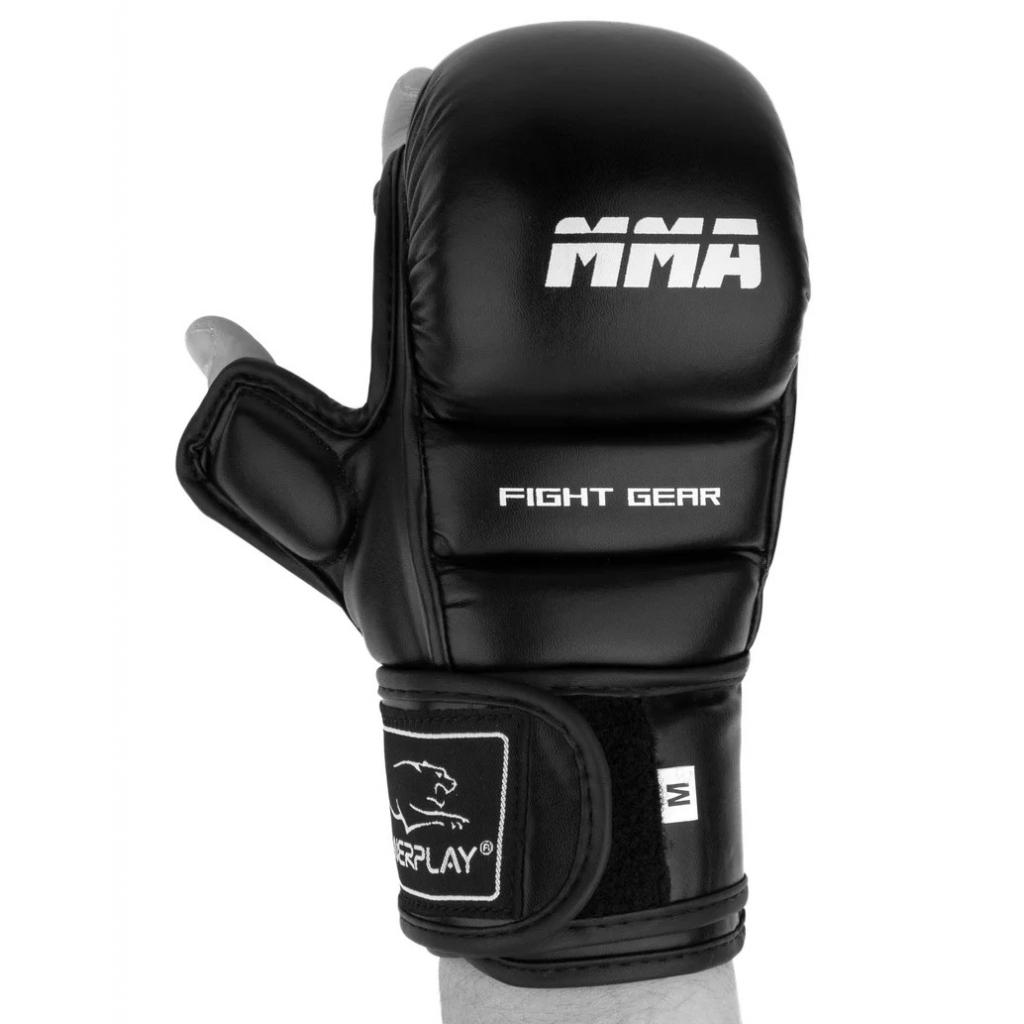 Рукавички для MMA PowerPlay 3026 M Black (PP_3026_M_Black) зображення 4