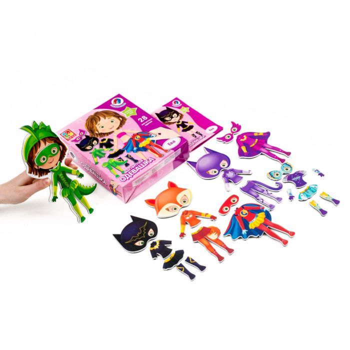 Развивающая игрушка Vladi Toys Магнитная одевалка Ева, рус. (VT3702-04) изображение 2