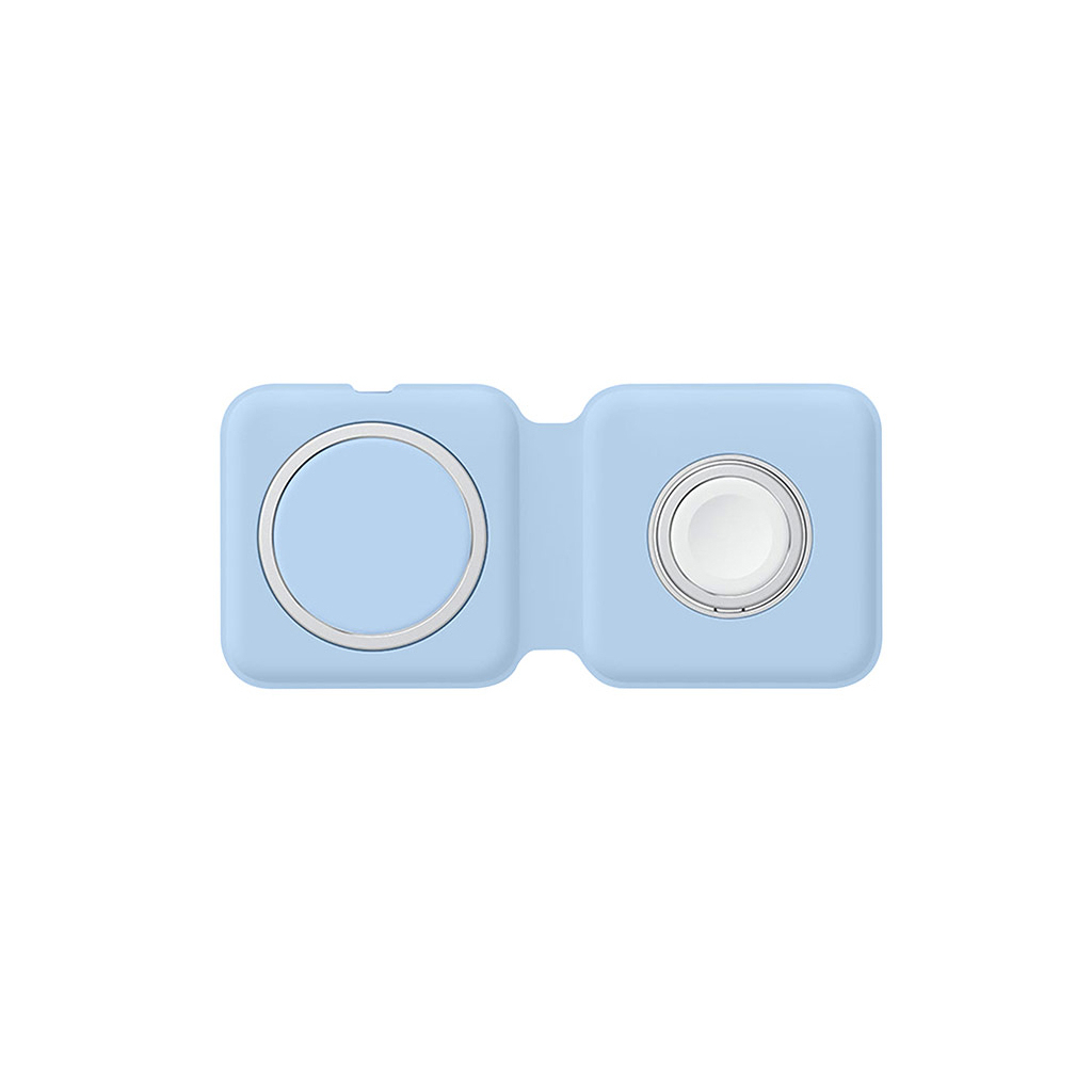 Зарядний пристрій ColorWay MagSafe Duo Charger 15W for iPhone (Blue) (CW-CHW32Q-BL)