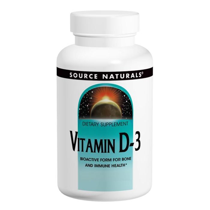 Витамин Source Naturals Витамин D-3 2000IU, 100 капсул (SN2144)