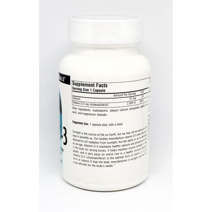 Витамин Source Naturals Витамин D-3 2000IU, 100 капсул (SN2144) изображение 2