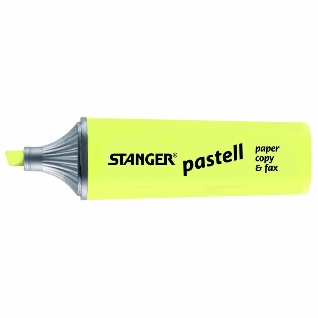 Маркер Stanger текстовый, пастель, желтый 1-5 мм (180027000)