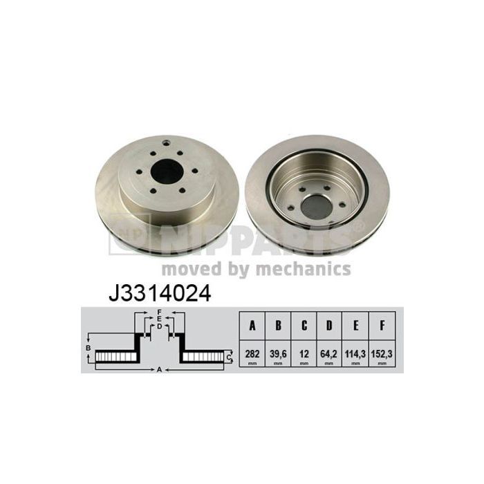 Тормозной диск Nipparts J3314024