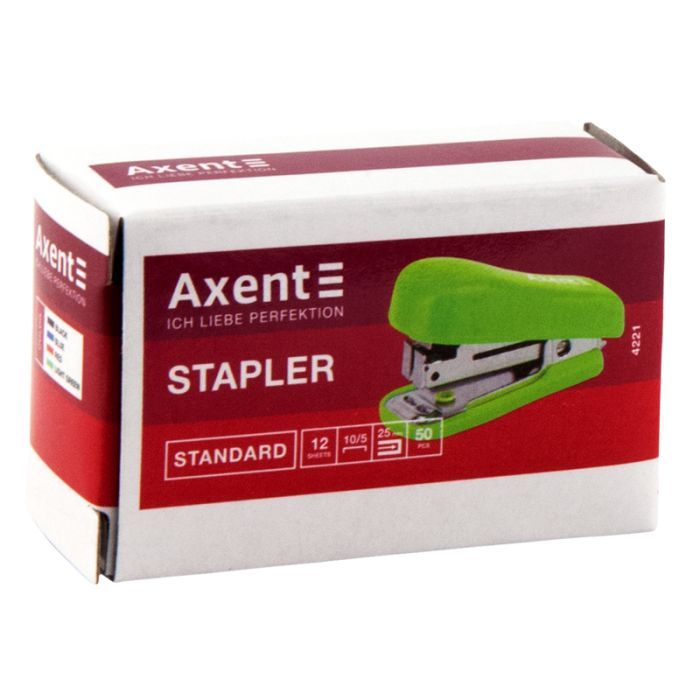 Степлер Axent Standard No. 10/5, 12 sheets, Blue (4221-02-A) изображение 4