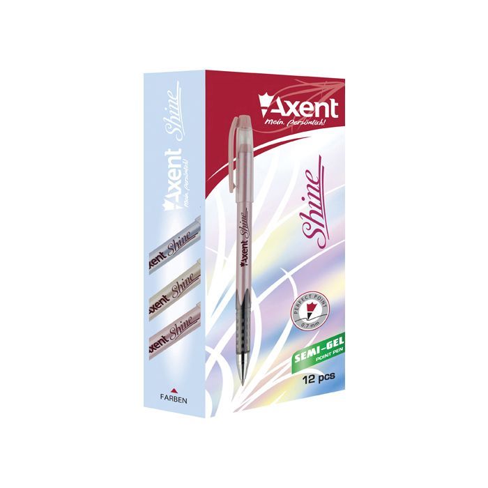 Ручка масляная Axent Shine Синяя 0.7 мм (AB1063-02-A) изображение 2