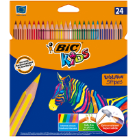 Фото - Карандаши BIC Олівці кольорові  Evolution Stripes 24 шт  bc950525 (bc950525)