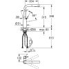Змішувач Grohe ACCENT OHM L DUAL SPRAY ХРОМ (30432000) зображення 2