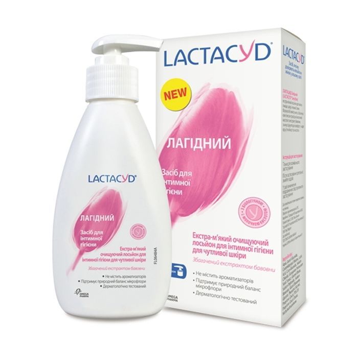 Гель для интимной гигиены Lactacyd Нежный для чувствительной кожи с дозатором 200 мл (5391520943218)