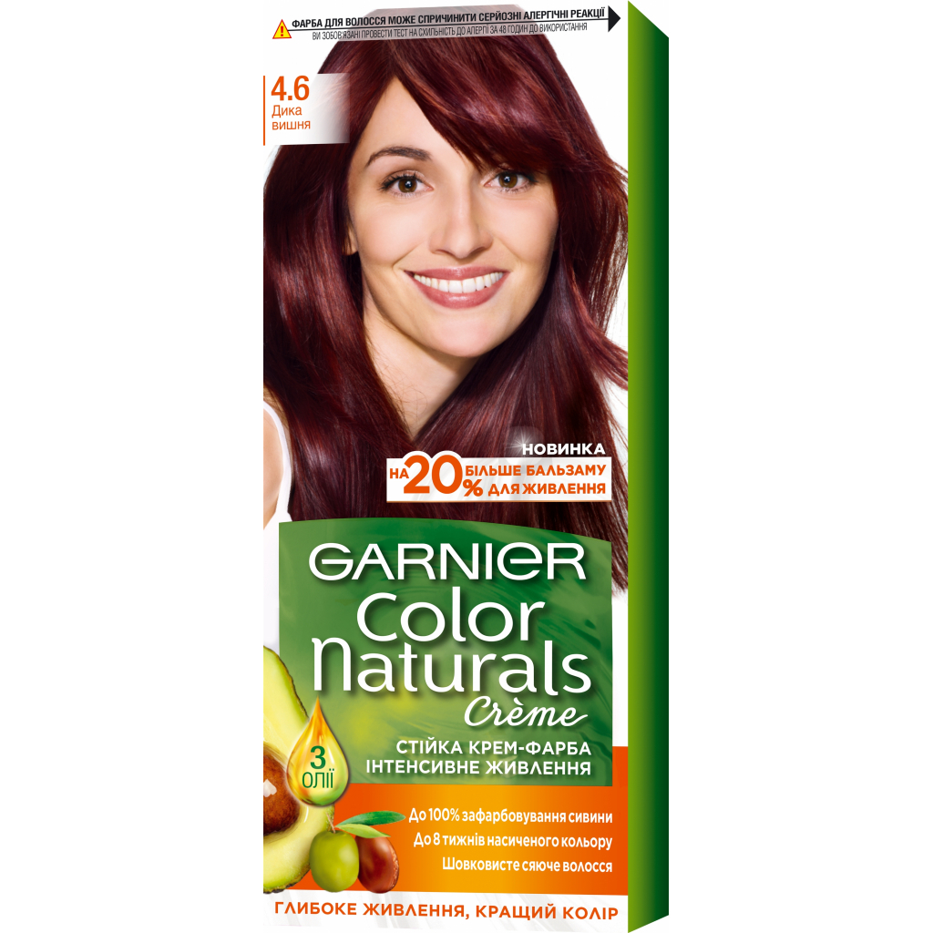 Фарба для волосся Garnier Color Naturals 4.6 Дика вишня 110 мл (3600540677006)