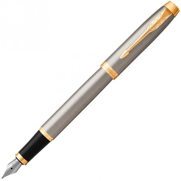 Ручка пір'яна Parker IM 17 Brushed Metal GT  FP F (22 211) зображення 2