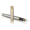 Ручка пір'яна Parker IM 17 Brushed Metal GT  FP F (22 211) зображення 3