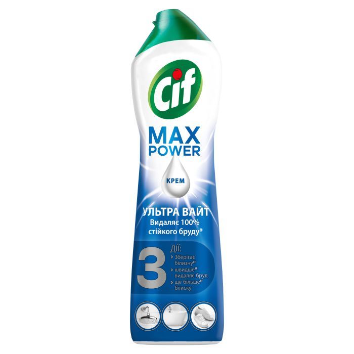 Крем для чистки кухни Cif Max Power Ультра Уайт 500 мл (8711600304918)