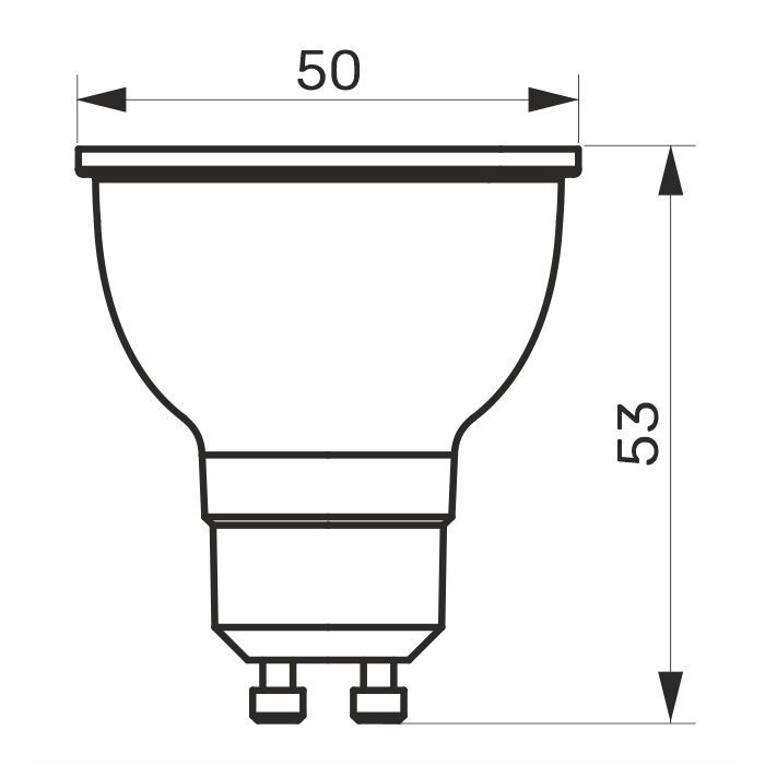 Лампочка TITANUM LED MR16 6W GU10 4100K (TLMR1606104) зображення 2