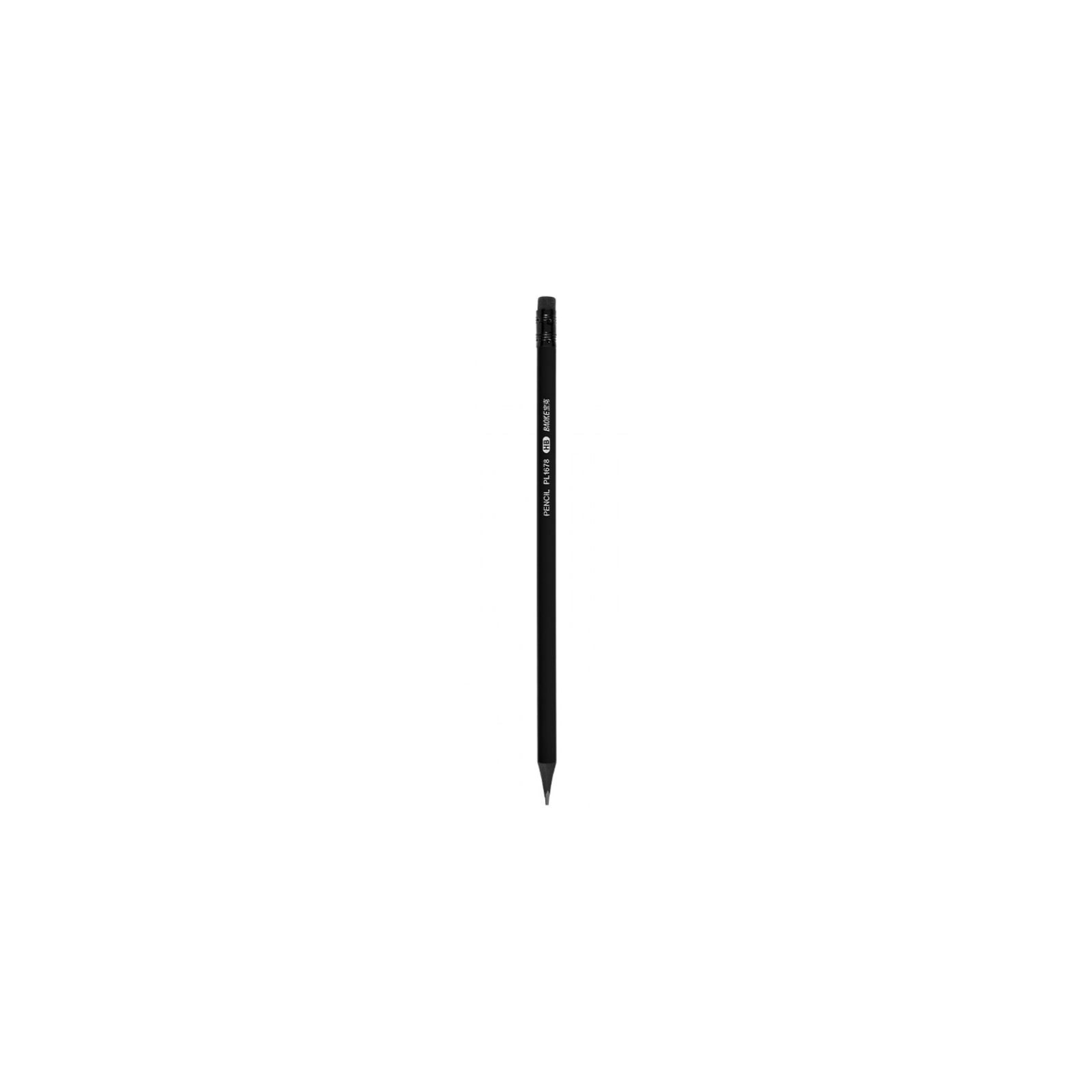 Карандаш графитный Baoke НВ, с резинкой, трехгранный, черный (PENCIL-BAO-PL1678)