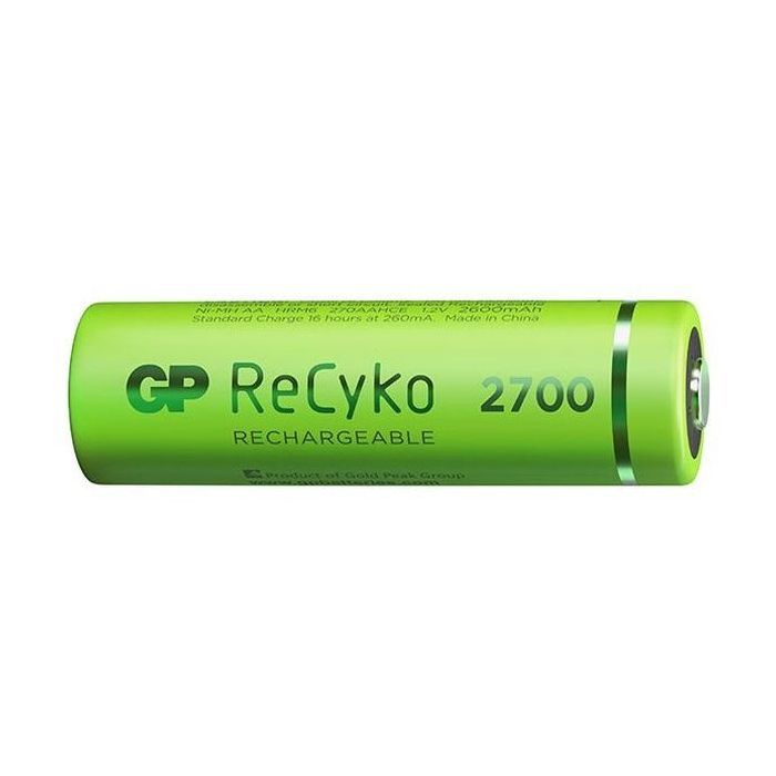 Акумулятор Gp AA R6 ReCyko battery 2600mAh AA (2700Series, 2 battery pack) (270ААHCE-EB2(Recyko) / 4891199186370) зображення 2