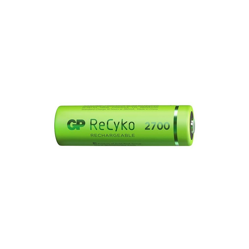 Акумулятор Gp AA R6 ReCyko battery 2600mAh AA (2700Series, 2 battery pack) (270ААHCE-EB2(Recyko) / 4891199186370) зображення 2