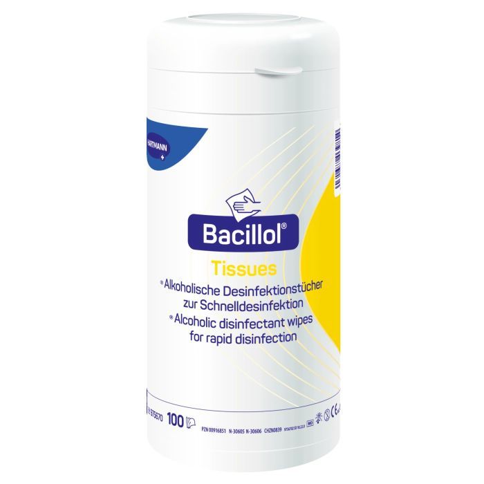 Влажные салфетки Bode Bacillol Tissues на спиртовой основе 100 шт. (4031678039814)