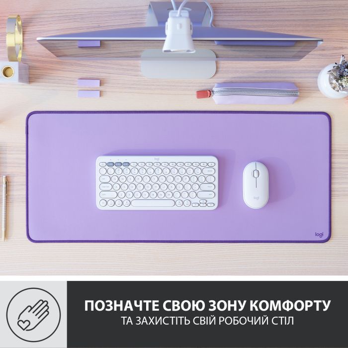 Коврик для мышки Logitech Desk Mat Studio Series Darker Rose (956-000053) изображение 2